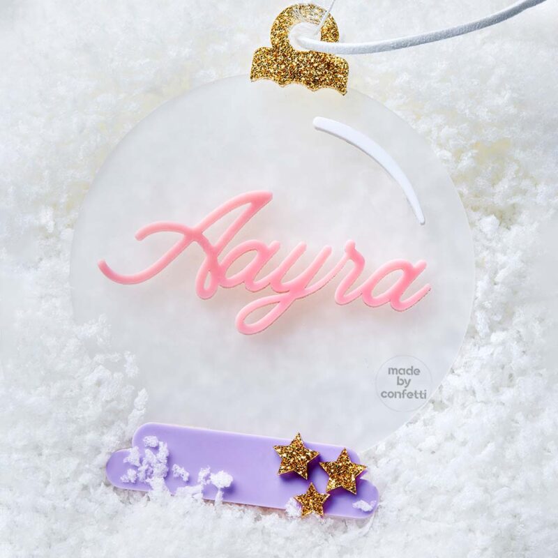 Personalised Christmas Snow Globe Ornament
